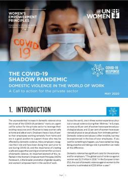 The COVID-19 Shadow Pandemic: Domestic Violence in the World of Work - A Call to Action for the Private Sector