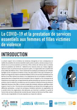 COVID-19 et mise à disposition de services essentiels aux survivantes de violences faites aux femmes et aux filles