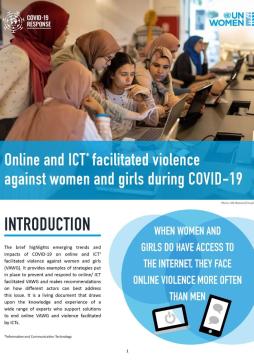 Brief: Online and ICT facilitated violence against women and girls during COVID-19