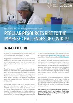 Regular resources rise to the immense challenges of COVID-19
