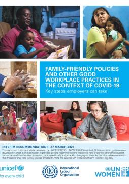 Family-friendly policies and other good workplace practices in the context of COVID-19: Key steps employers can take