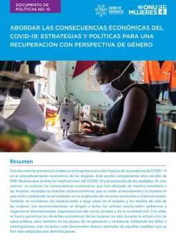 Abordar las consecuencias económicas del COVID-19: Estrategias y políticas para una recuperación con perspectiva de género