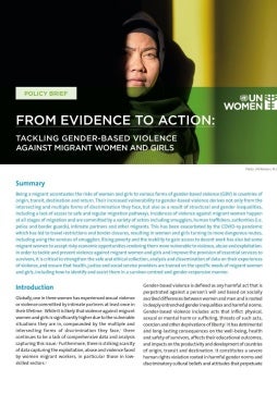 From evidence to action: Tackling gender-based violence against migrant women and girls