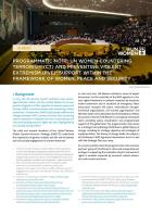 Programmatic note: UN Women countering terrorism and preventing violent extremism support within the framework of women, peace, and security