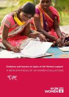 Evidence and lessons on types of UN Women support: A meta-synthesis of UN Women evaluations