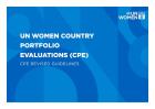 UN Women country portfolio evaluations: Revised guidelines