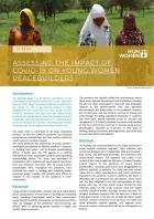 Assessing the impact of COVID-19 on young women peacebuilders