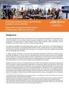Expert Group Meeting report: Technology-facilitated violence against women: Towards a common definition