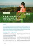 Policy brief: A gender-responsive just transition for people and planet