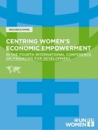 Centring women’s economic empowerment in the Fourth International Conference on Financing for Development