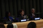 UN Women Executive Director Sima Bahous delivers opening remarks at the Commission on the Status of Women high-level side event, “For ALL Women and Girls – The Beijing+30 Action Agenda”, 12 March 2025, UN headquarters. Photo: UN Women/Ryan Brown.