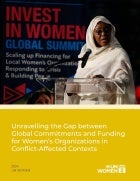 Unravelling the gap between global commitments and funding for women’s organizations in conflict-affected contexts