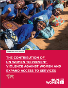 Evaluation on the contribution of UN Women to ending violence against women and expand access to services