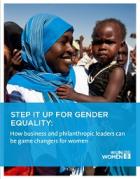 Step it up for gender equality: How business and philanthropic leaders can be game changers for women