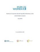 Review of corporate gender equality evaluations in the United Nations system