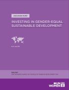 Investing in Gender-Equal Sustainable Development
