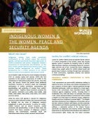 Indigenous Women and the Women, Peace and Security Agenda