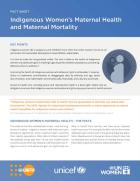 Fact sheet: Indigenous women’s maternal health and maternal mortality