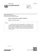 Violence à l’égard des travailleuses migrantes : Rapport du Secrétaire général (2019)