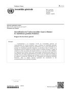 Intensification de l’action mondiale visant à éliminer les mutilations génitales féminines : Rapport du Secrétaire général (2020)