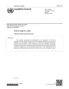 Trata de mujeres y niñas: Informe del Secretario General