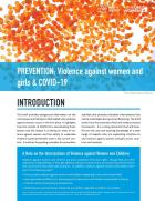Brief: Prevention: Violence against women and girls and COVID-19
