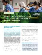 Guidance note: Addressing the impacts of the COVID-19 pandemic on women migrant workers