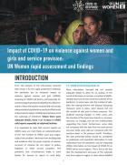 Impact of COVID-19 on violence against women and girls and service provision: UN Women rapid assessment and findings