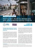 Meeting Basic Needs of Women and Girls with Disabilities during COVID-19