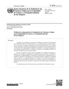 Política de evaluación de la Entidad de las Naciones Unidas para la Igualdad de Género y el Empoderamiento de la Mujer (2020)