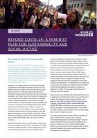 Plan for equal: Gender equality, social justice, and sustainability in the wake of COVID-19