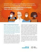 Women, girls, and gender non-conforming people with disabilities: Know your rights! Gender-based violence during the COVID-19 pandemic