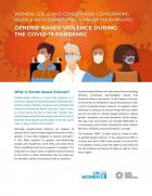 Women, girls, and gender non-conforming people with disabilities: Know your rights! Gender-based violence during the COVID-19 pandemic