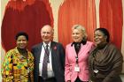 UN Women Executive Director Phumzile Mlambo-Ngcuka (left) and Special Representative of the UN Secretary-General on Sexual Violence in Conflict, Zainab Bangura (right) joined co-chairs Lord Hannay of Chiswick and Baroness Hodgson of Abinger at an event ho