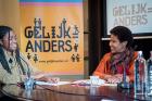 UN Women Executive Director Phumzile Mlambo-Ngcuka took part in a talk-show-style discussion during her visit to the Netherlands.