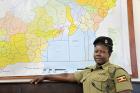 Police Constable Loyce Okalang. Photo: UN Women/Eva Sibanda