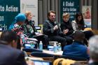 Singer and co-founder of the ONE campaign, Bono, puts a spotlight on adolescent girls’ education at  UN Headquarters in New York. Photo: Mission of Ireland/Kim Haughton
